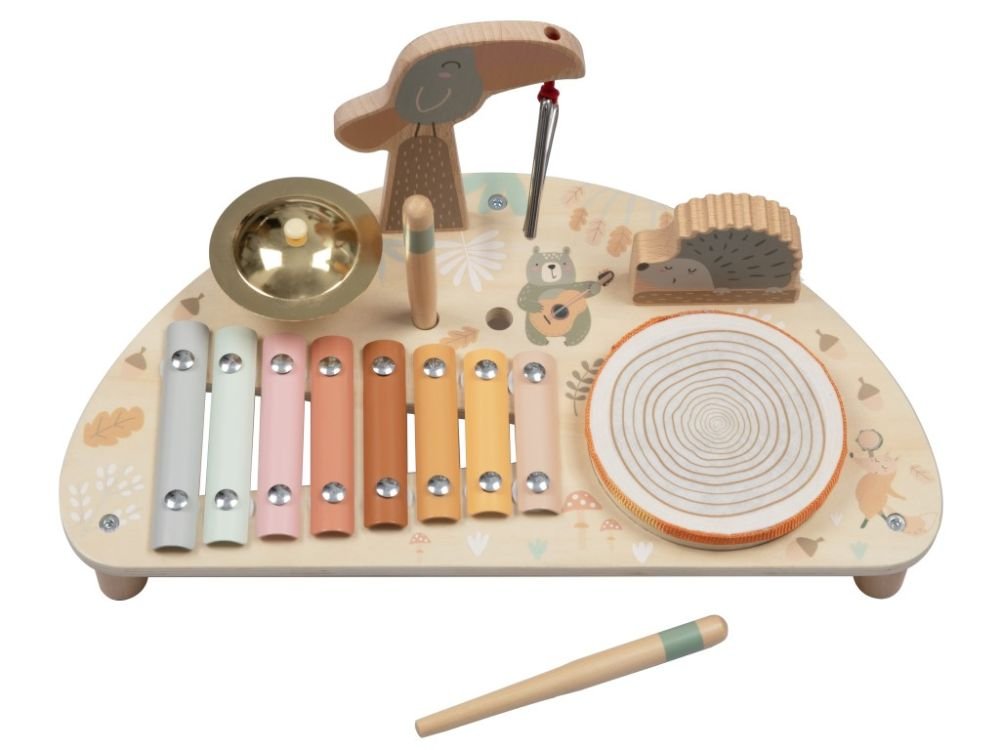 Houten Muziektafel | 5in1 Speelgoed Muziekinstrument | Vanaf 1 Jaar - Baby Doo