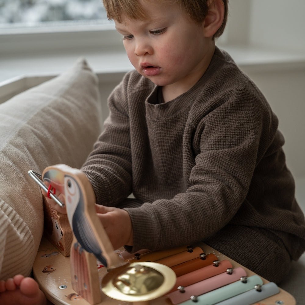 Houten Muziektafel | 5in1 Speelgoed Muziekinstrument | Vanaf 1 Jaar - Baby Doo