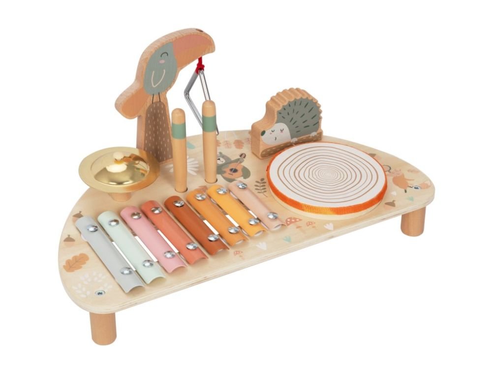 Houten Muziektafel | 5in1 Speelgoed Muziekinstrument | Vanaf 1 Jaar - Baby Doo