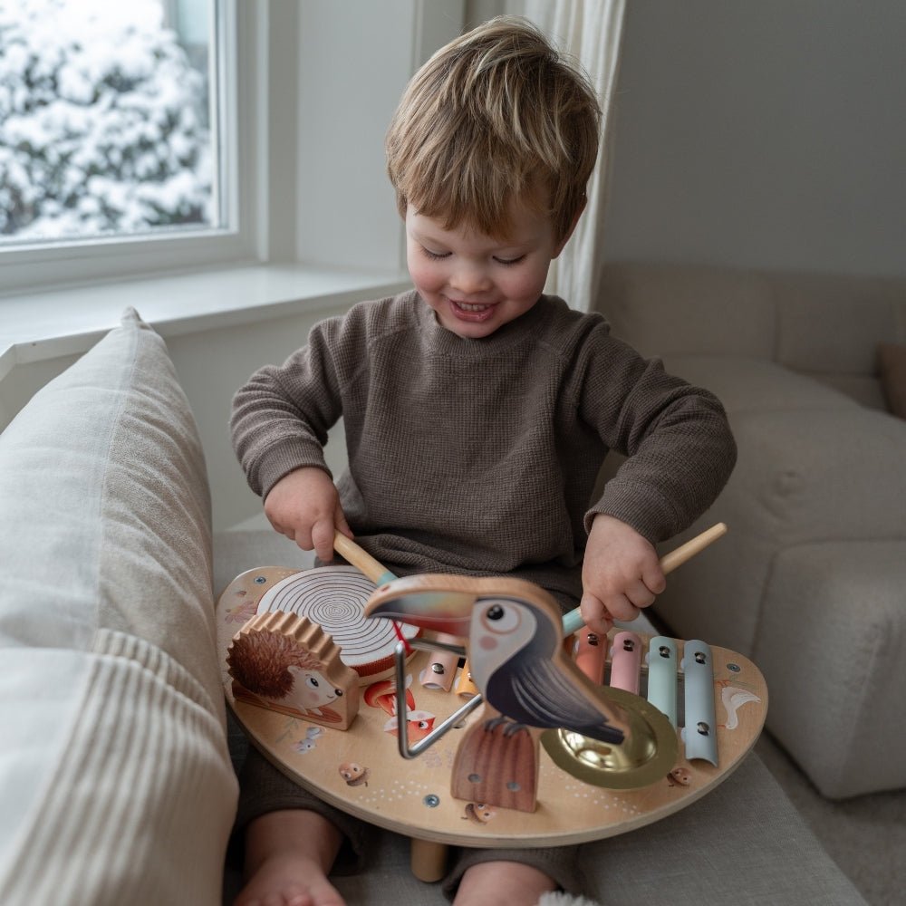 Houten Muziektafel | 5in1 Speelgoed Muziekinstrument | Vanaf 1 Jaar - Baby Doo