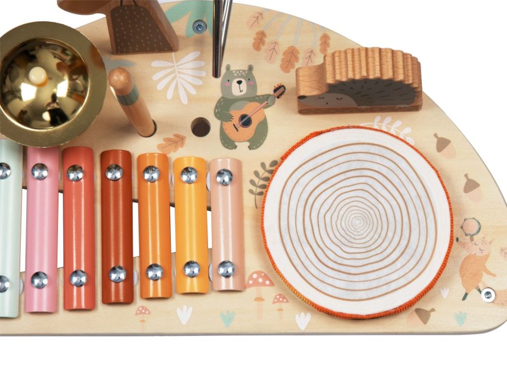 Houten Muziektafel | 5in1 Speelgoed Muziekinstrument | Vanaf 1 Jaar - Baby Doo