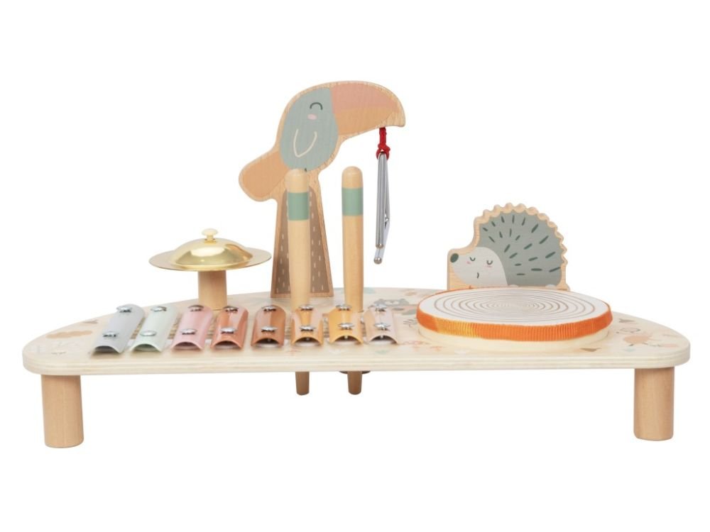 Houten Muziektafel | 5in1 Speelgoed Muziekinstrument | Vanaf 1 Jaar - Baby Doo