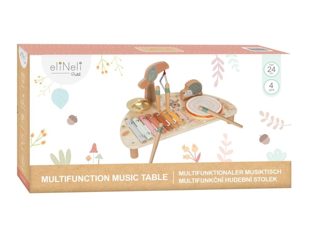 Houten Muziektafel | 5in1 Speelgoed Muziekinstrument | Vanaf 1 Jaar - Baby Doo