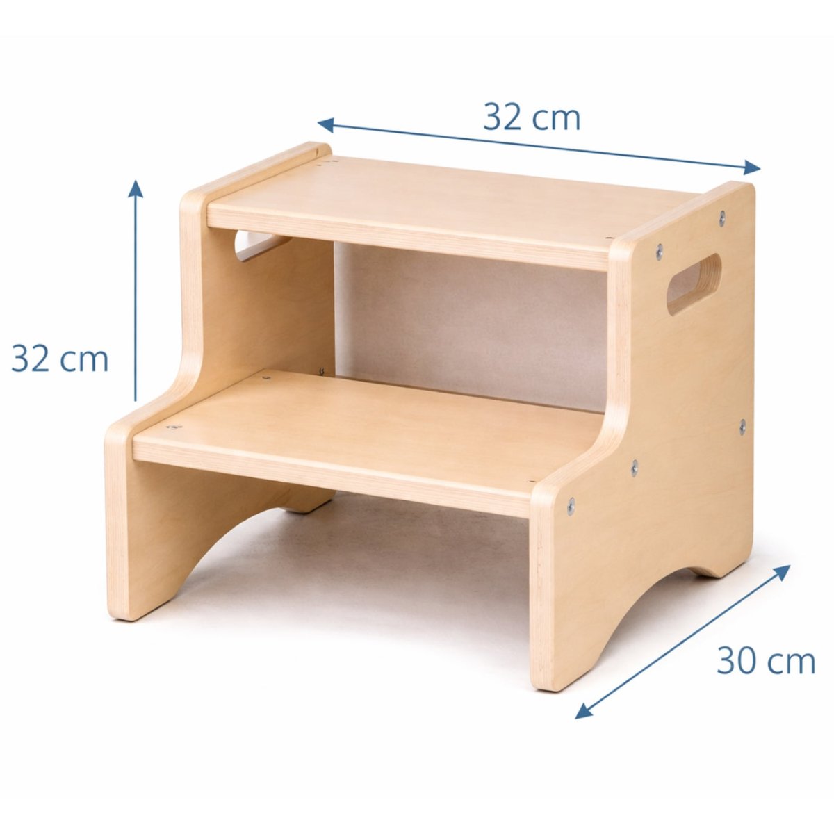 Houten Opstapje Peuter | Kinder Opstapje voor Keuken, Badkamer & WC vanaf 3 Jaar - Baby Doo
