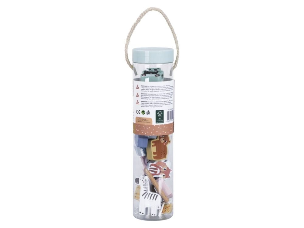 Houten Rijgspel Dieren | Montessori Rijgspeelgoed Peuters - Baby Doo