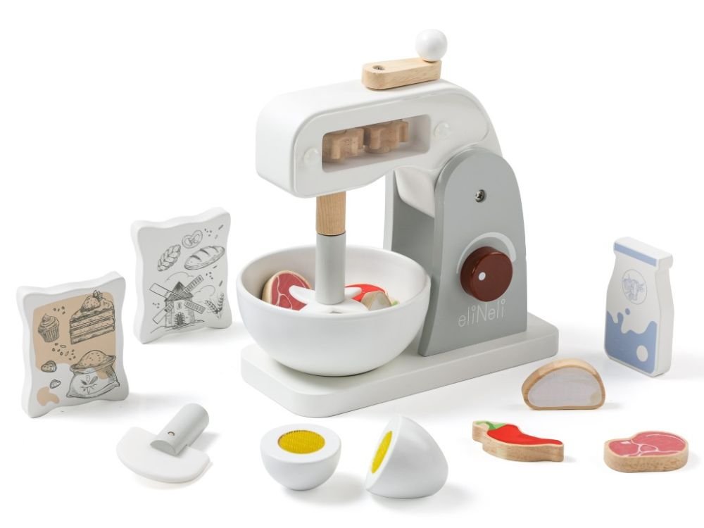 Houten Speelgoed Keukenmixer | Accesoires voor speelkeuken - Baby Doo