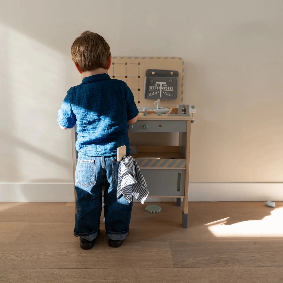 Houten Speelgoed Werkbank XXL met 73 Accessoires | Kinderwerkbank met Speelgoed Gereedschap vanaf 3 Jaar - Baby Doo