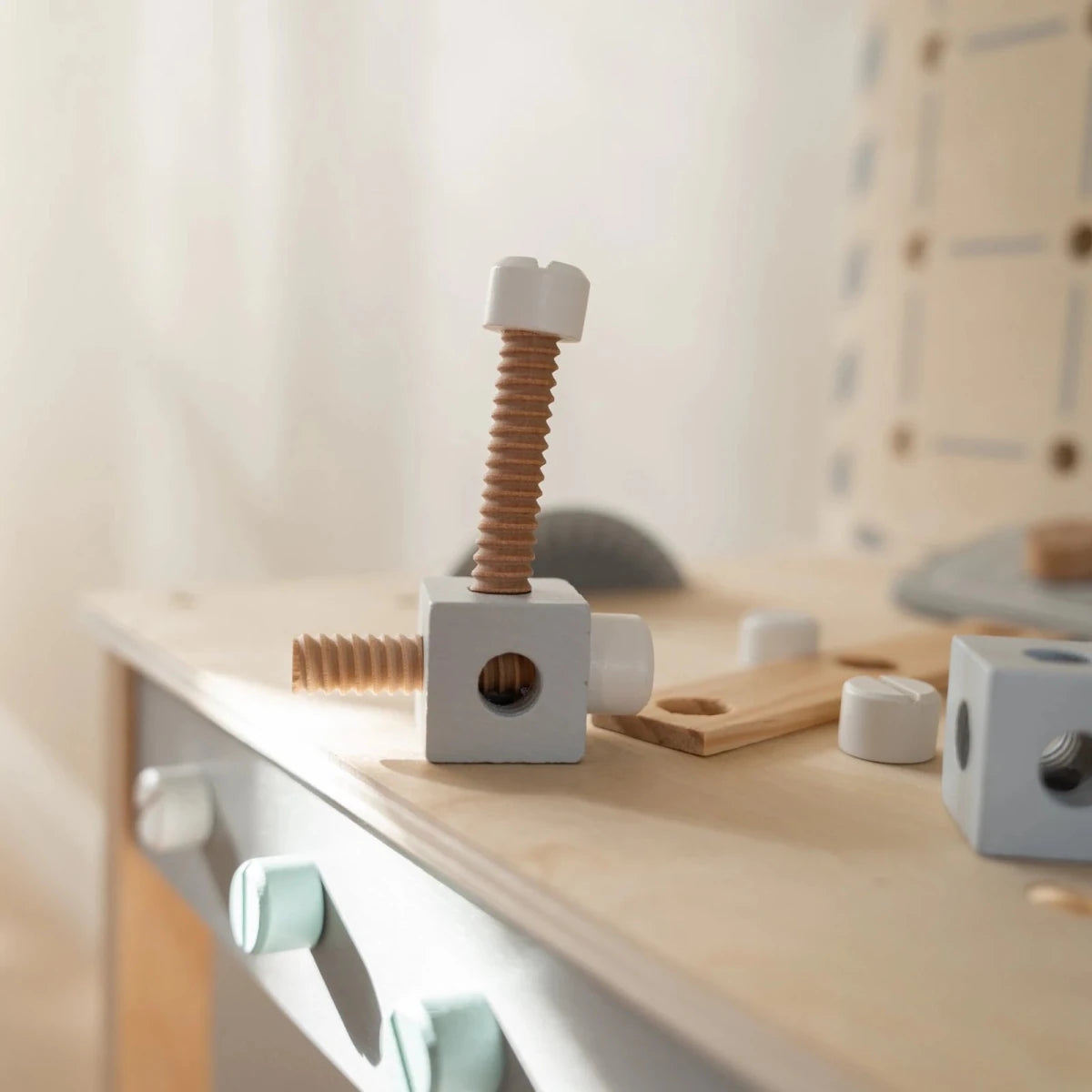 Houten Speelgoed Werkbank XXL met 73 Accessoires | Kinderwerkbank met Speelgoed Gereedschap vanaf 3 Jaar - Baby Doo