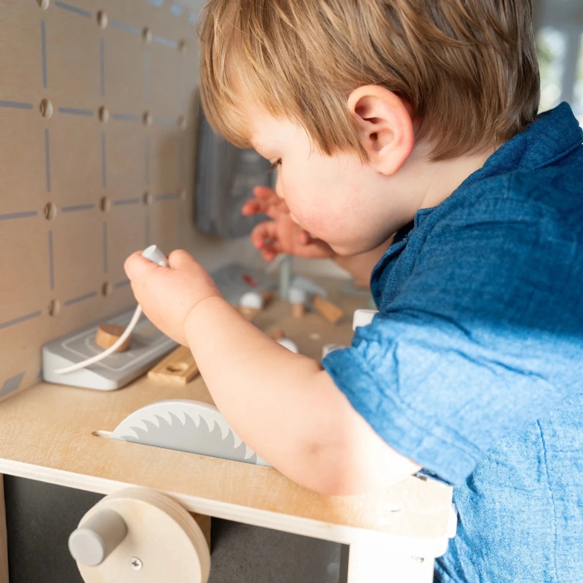 Houten Speelgoed Werkbank XXL met 73 Accessoires | Kinderwerkbank met Speelgoed Gereedschap vanaf 3 Jaar - Baby Doo