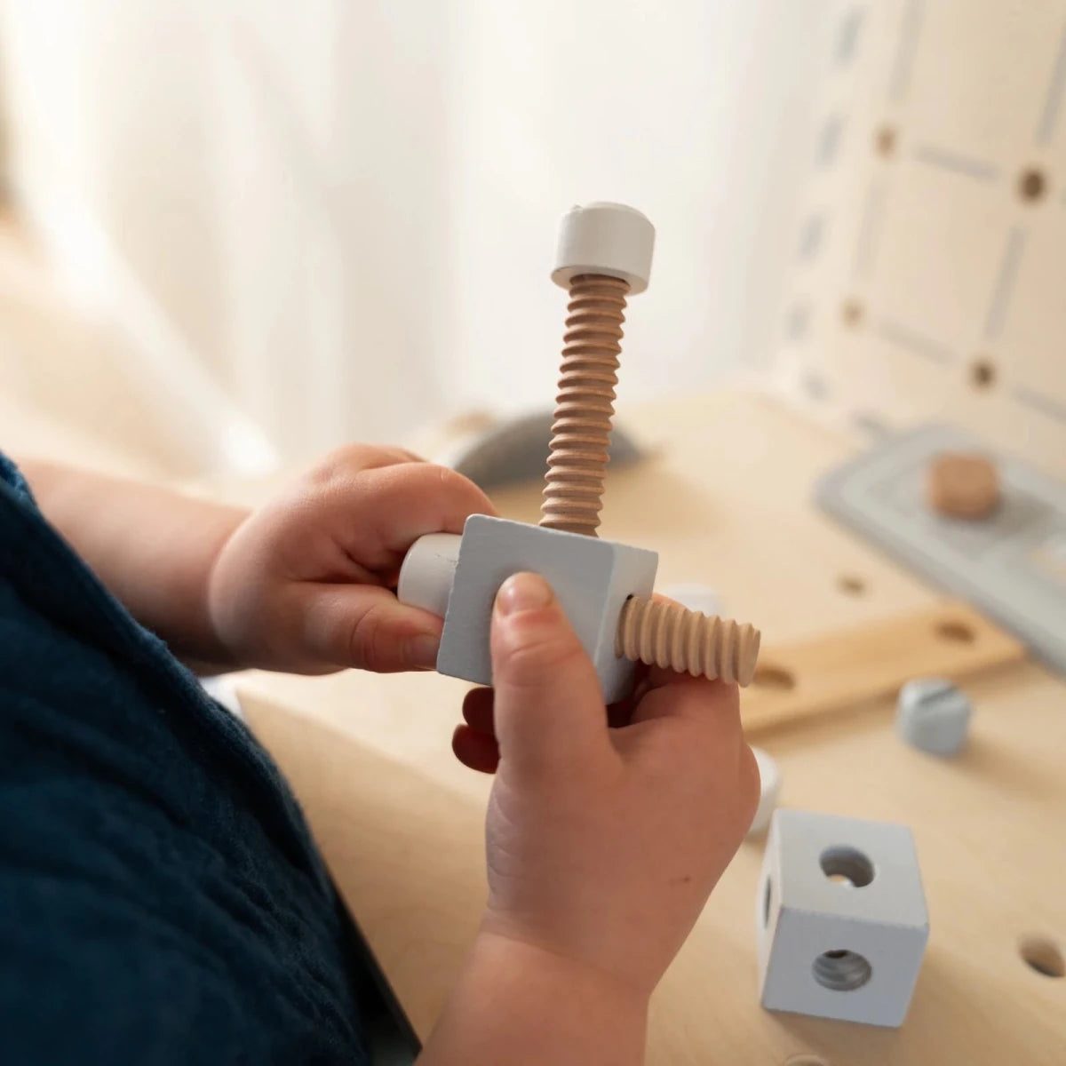 Houten Speelgoed Werkbank XXL met 73 Accessoires | Kinderwerkbank met Speelgoed Gereedschap vanaf 3 Jaar - Baby Doo
