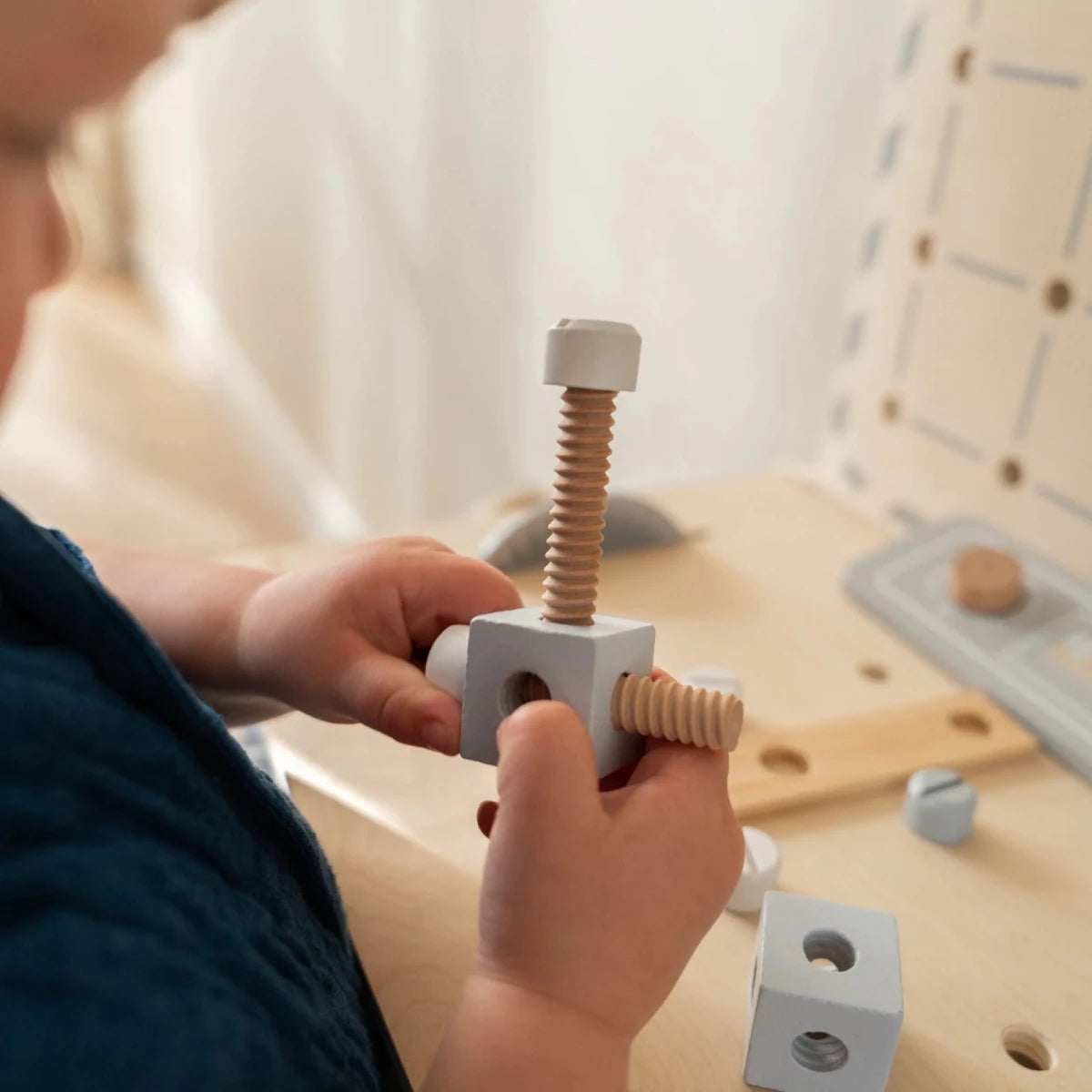 Houten Speelgoed Werkbank XXL met 73 Accessoires | Kinderwerkbank met Speelgoed Gereedschap vanaf 3 Jaar - Baby Doo