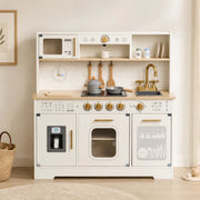 Houten Speelgoedkeuken | Luxe Variant | Inclusief 14 Accessoires - Baby Doo