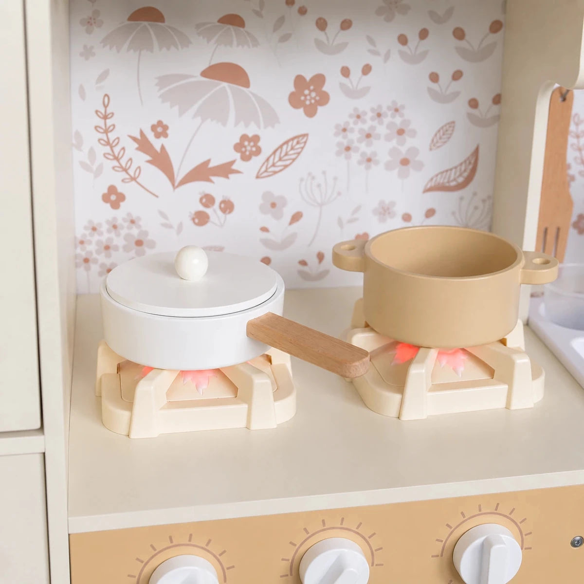 Houten Speelgoedkeuken | Met Geluid, Licht & Accessoires | Uitgebreide Speelkeuken - Baby Doo