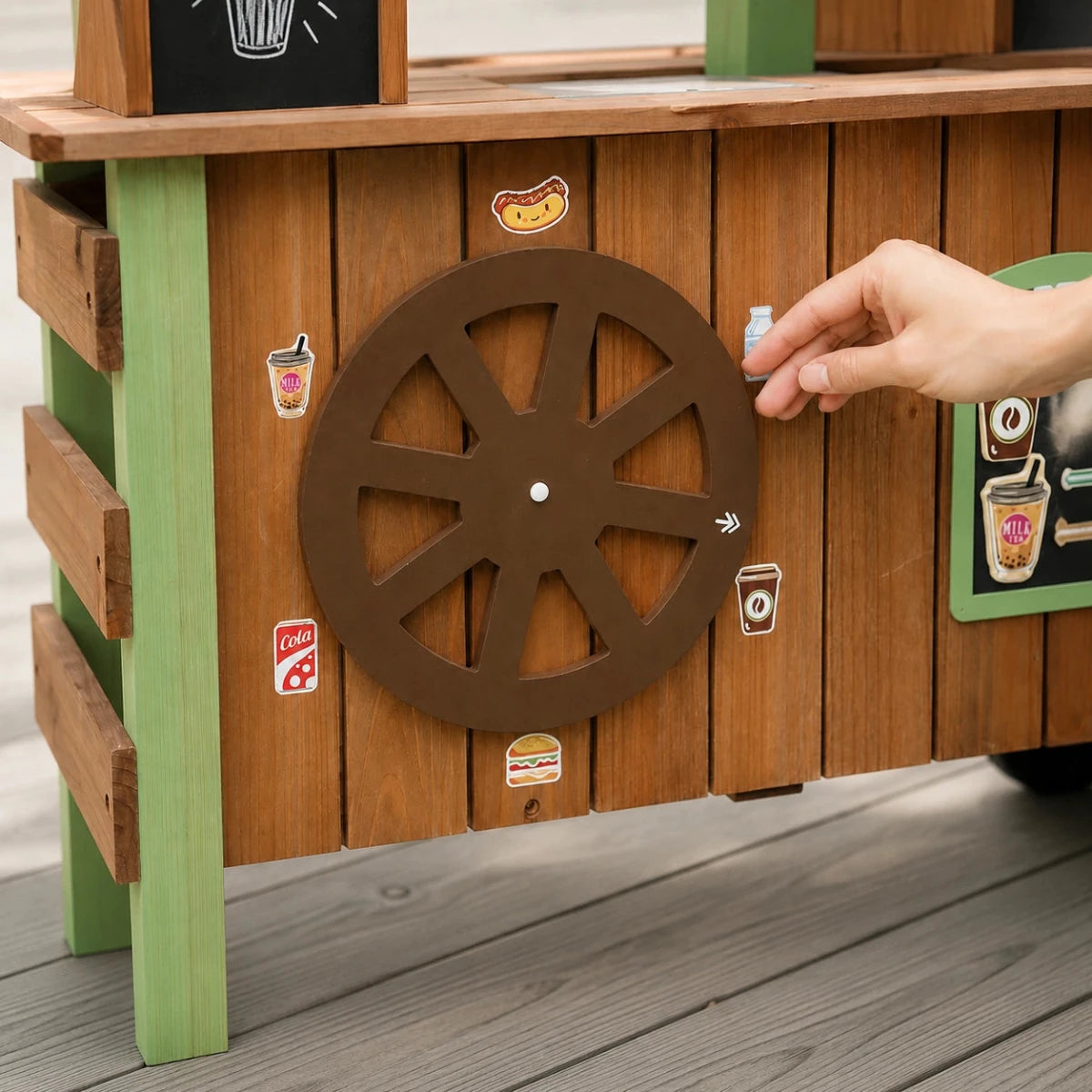 Houten Speelgoedwinkeltje en Marktkraam met Accessoires vanaf 3 Jaar - Baby Doo
