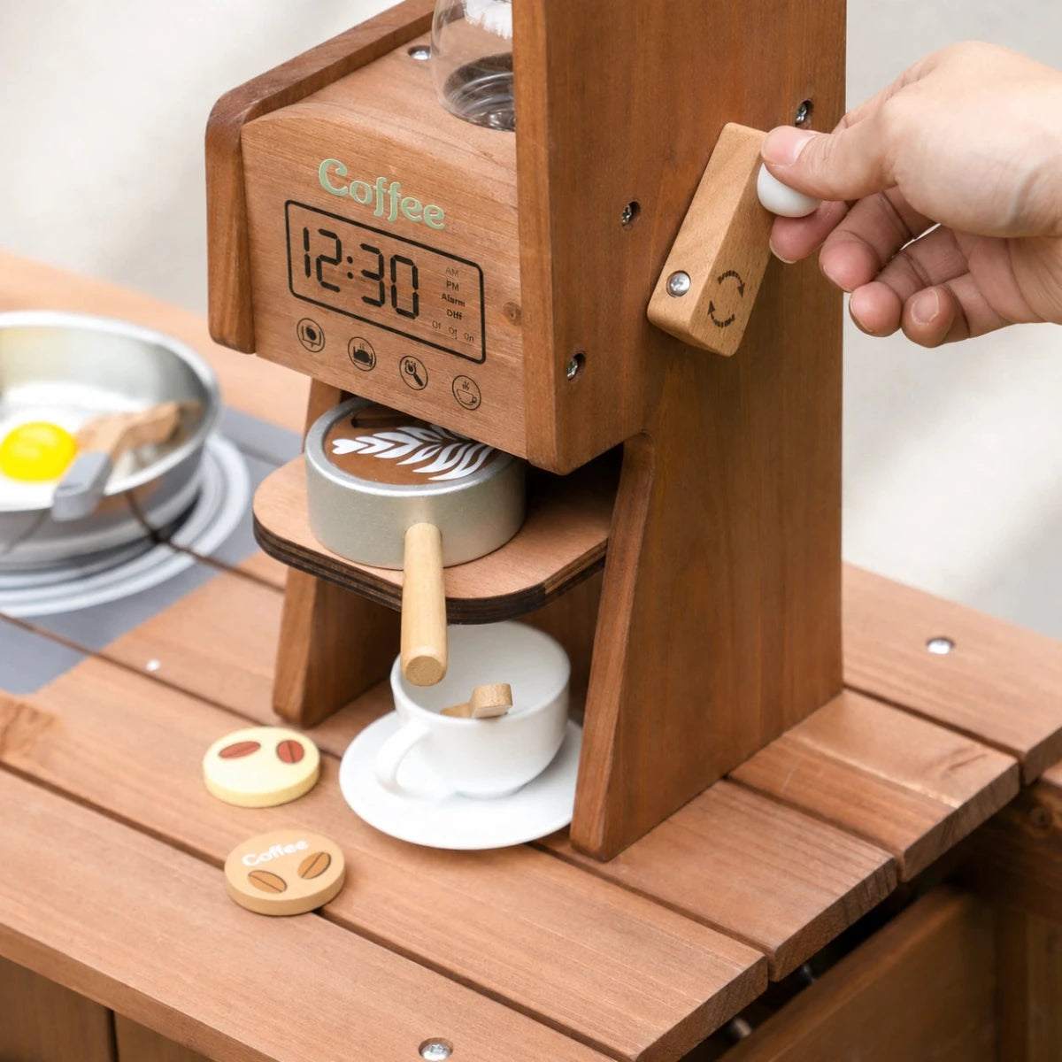 Houten Speelgoedwinkeltje en Marktkraam met Accessoires vanaf 3 Jaar - Baby Doo