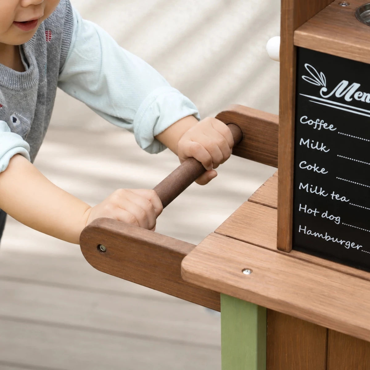 Houten Speelgoedwinkeltje en Marktkraam met Accessoires vanaf 3 Jaar - Baby Doo