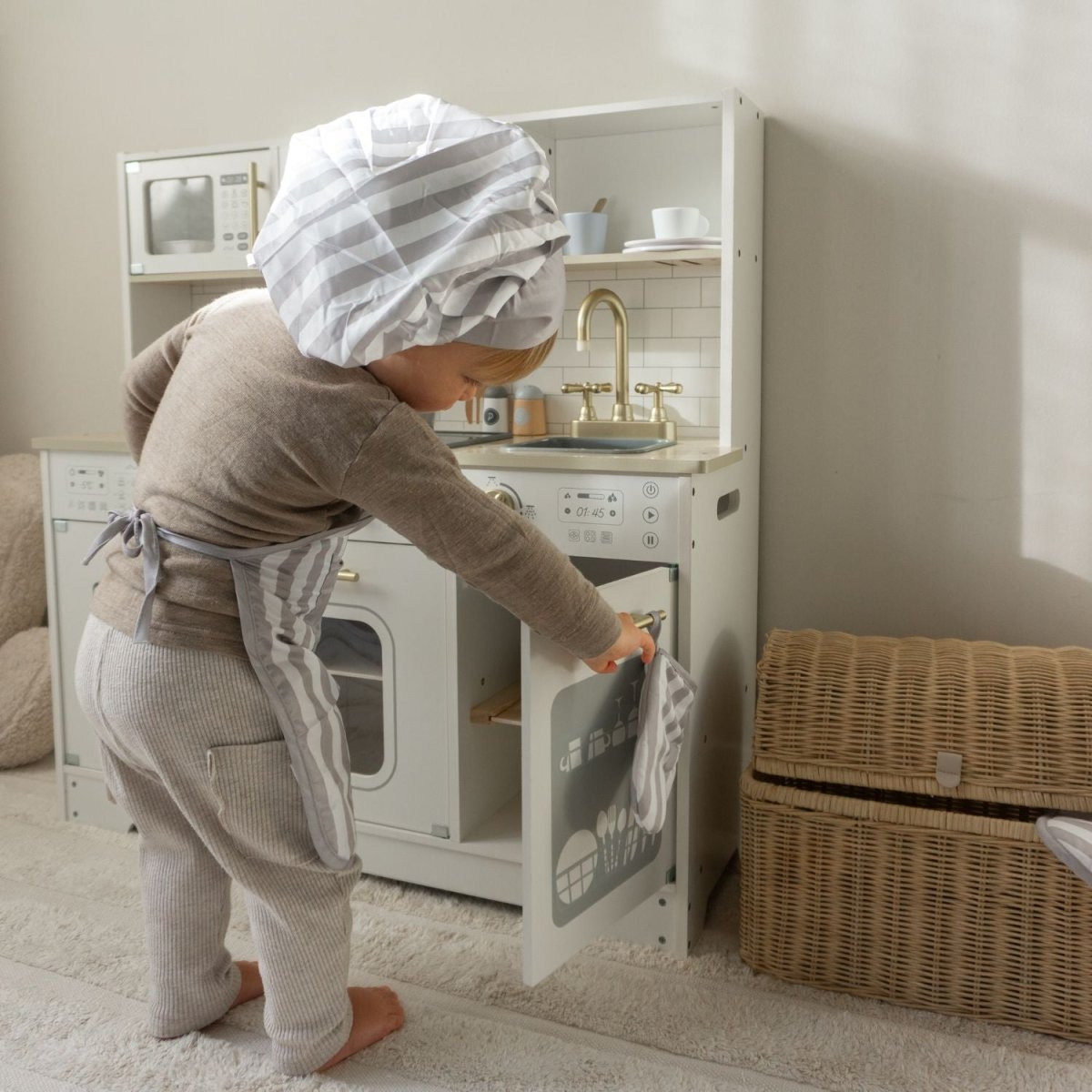 Houten Speelkeuken | Luxe Variant | Inclusief 9 Accessoires - Baby Doo