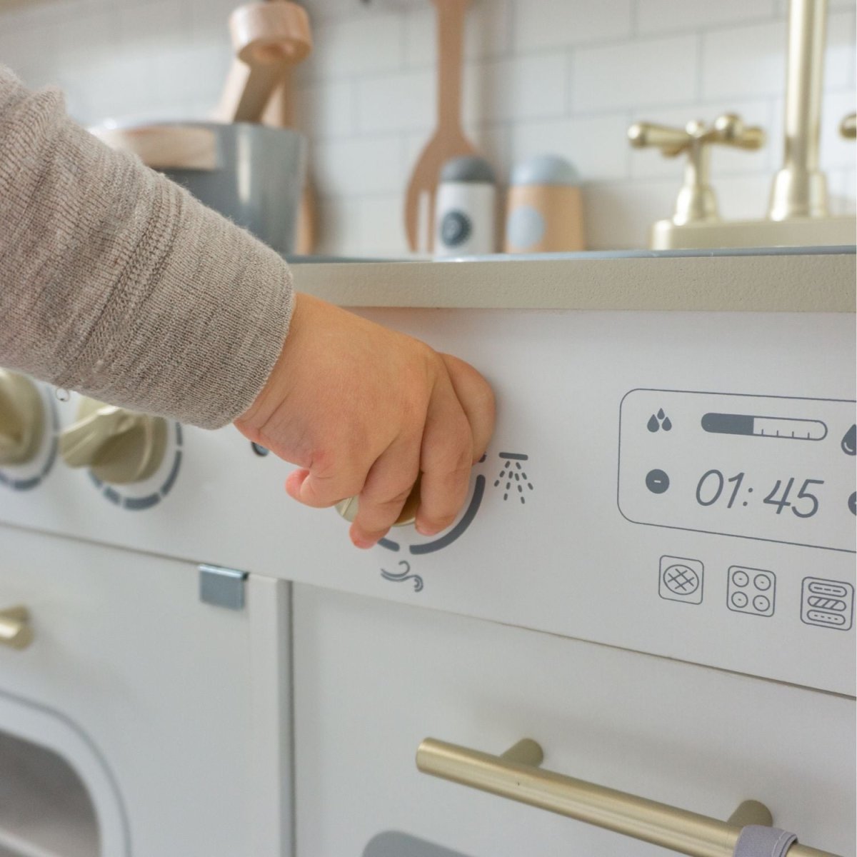 Houten Speelkeuken | Luxe Variant | Inclusief 9 Accessoires - Baby Doo