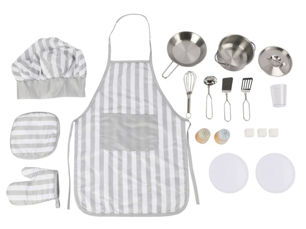 Houten Speelkeuken XL | Speelkeukentje met Accessoires | Met Licht & Geluid - Baby Doo