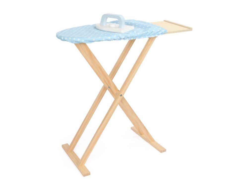 Houten Strijkset Kind | Speelgoed Strijkijzer & Strijkplank | Montessori Huishouden - Baby Doo
