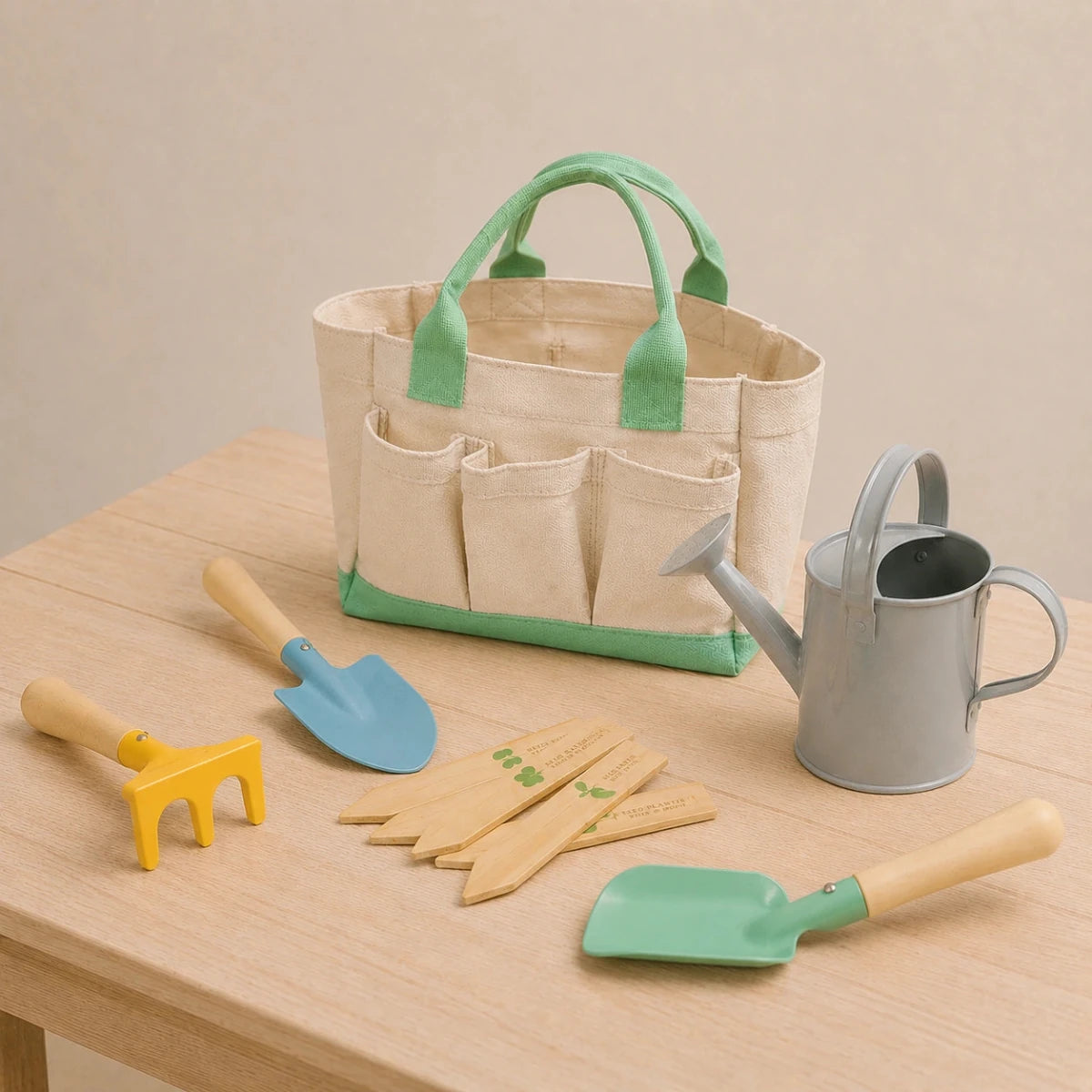 Houten Tuinierset Kind | Buitenspeelgoed | Speelgoed voor in de Tuin - Baby Doo