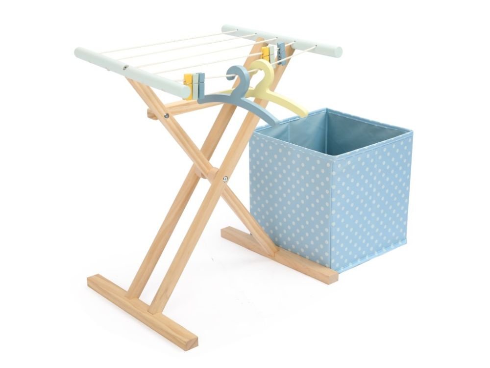Houten Wasrek Kind | Speelgoed Huishouden | Met Accessoires - Baby Doo