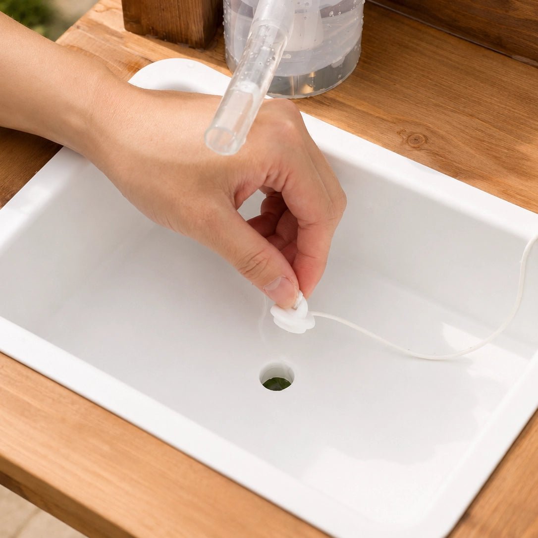 Houten Zandtafel met Waterbak en Accessoires vanaf 3 Jaar - Baby Doo