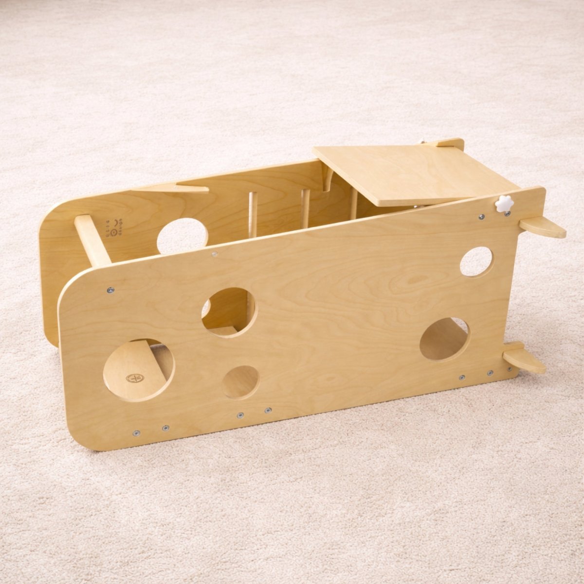 Leertoren 3 - in - 1 | Montessori Meegroei Leertoren & Kindertafel met Stoel vanaf 1 Jaar - Baby Doo