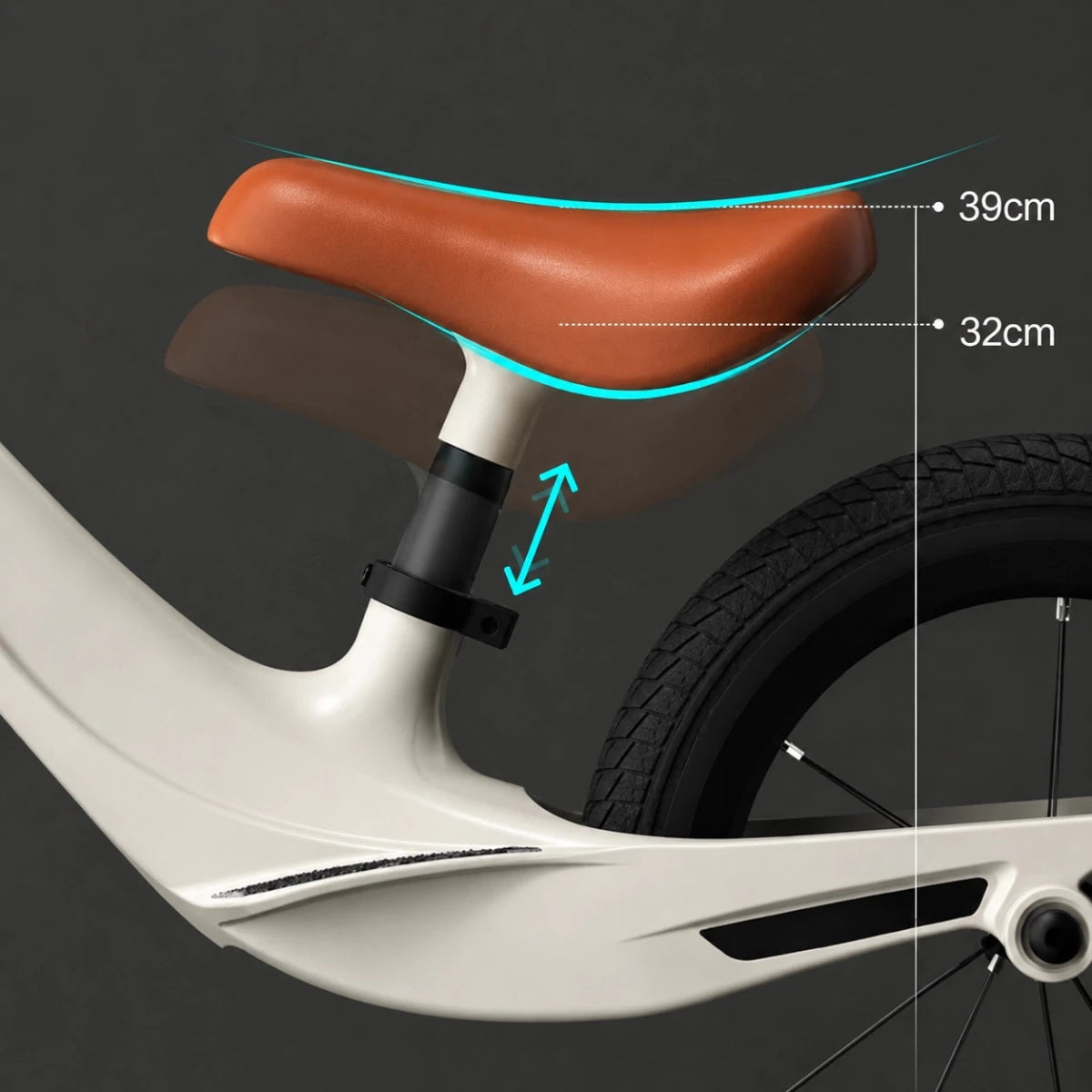 Loopfiets 2 Jaar met Luchtbanden – Lichtgewicht Magnesium Frame - Baby Doo