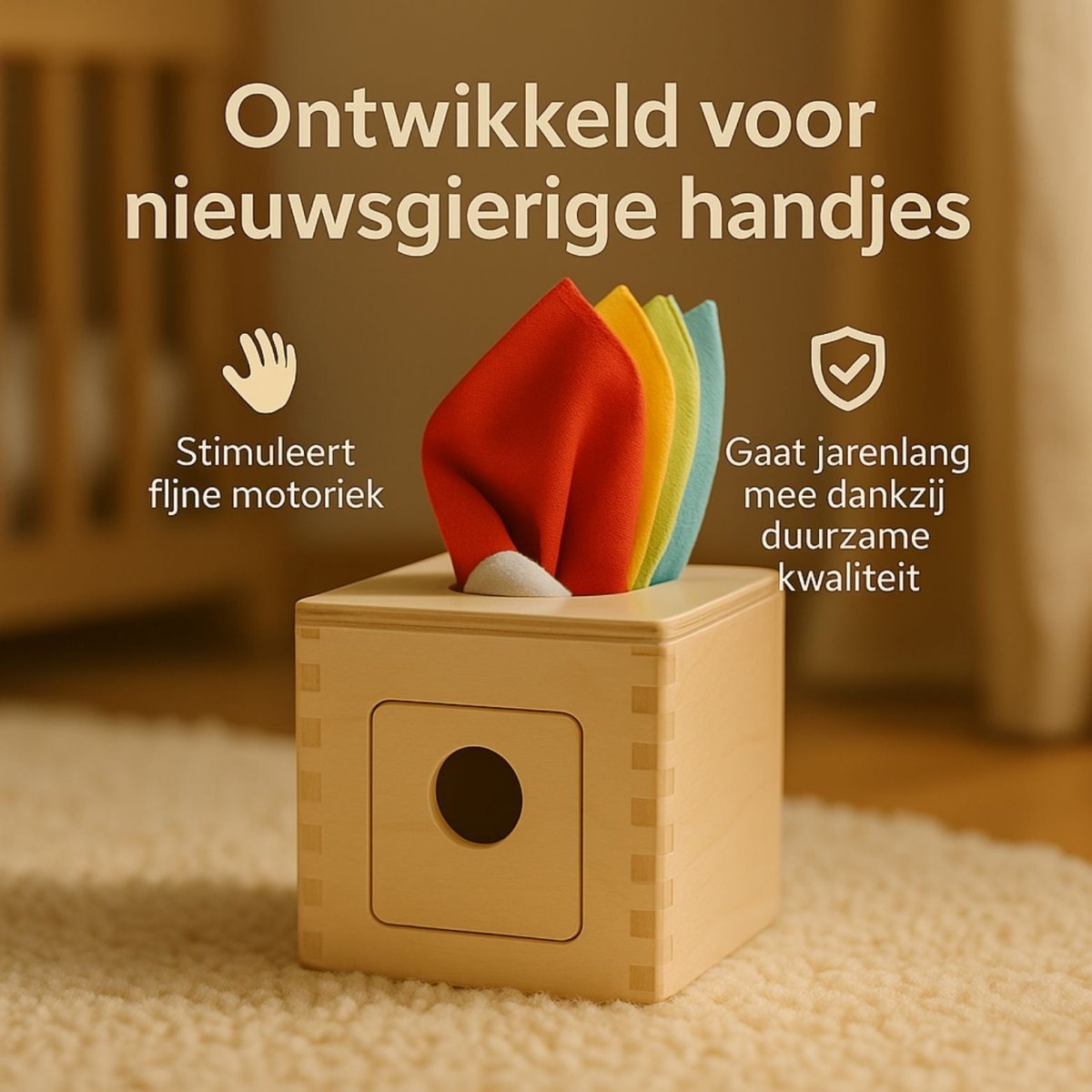 Montessori Set | Educatief Houten Baby Speelgoed | Vanaf 6 Maanden - Baby Doo