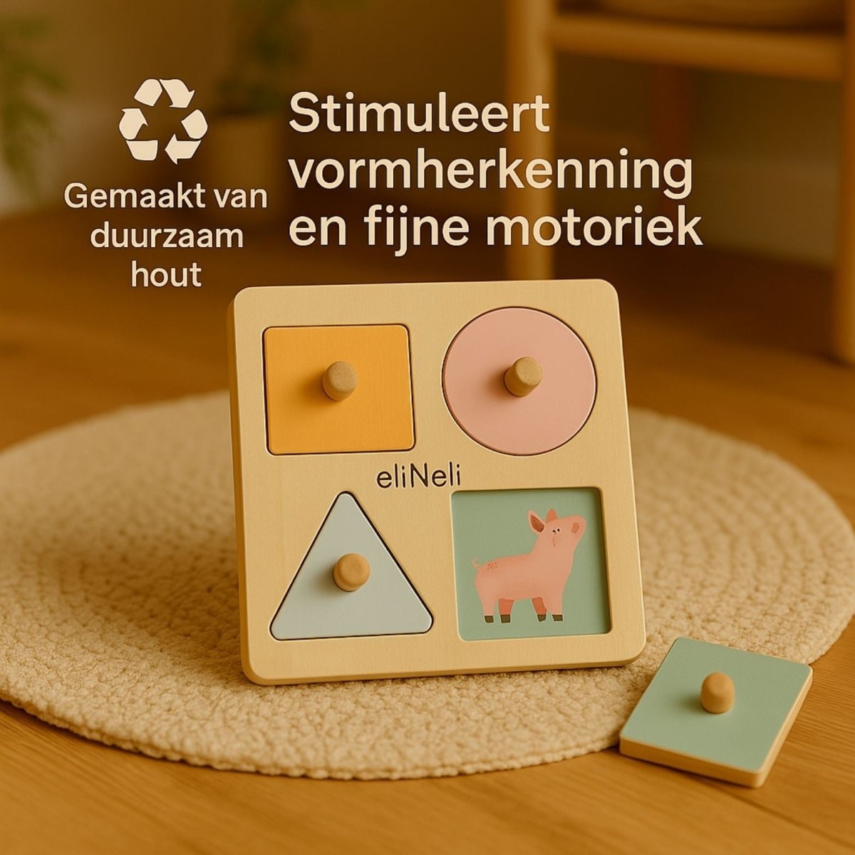 Montessori Set | Educatief Houten Speelgoed | Vanaf 1 Jaar - Baby Doo