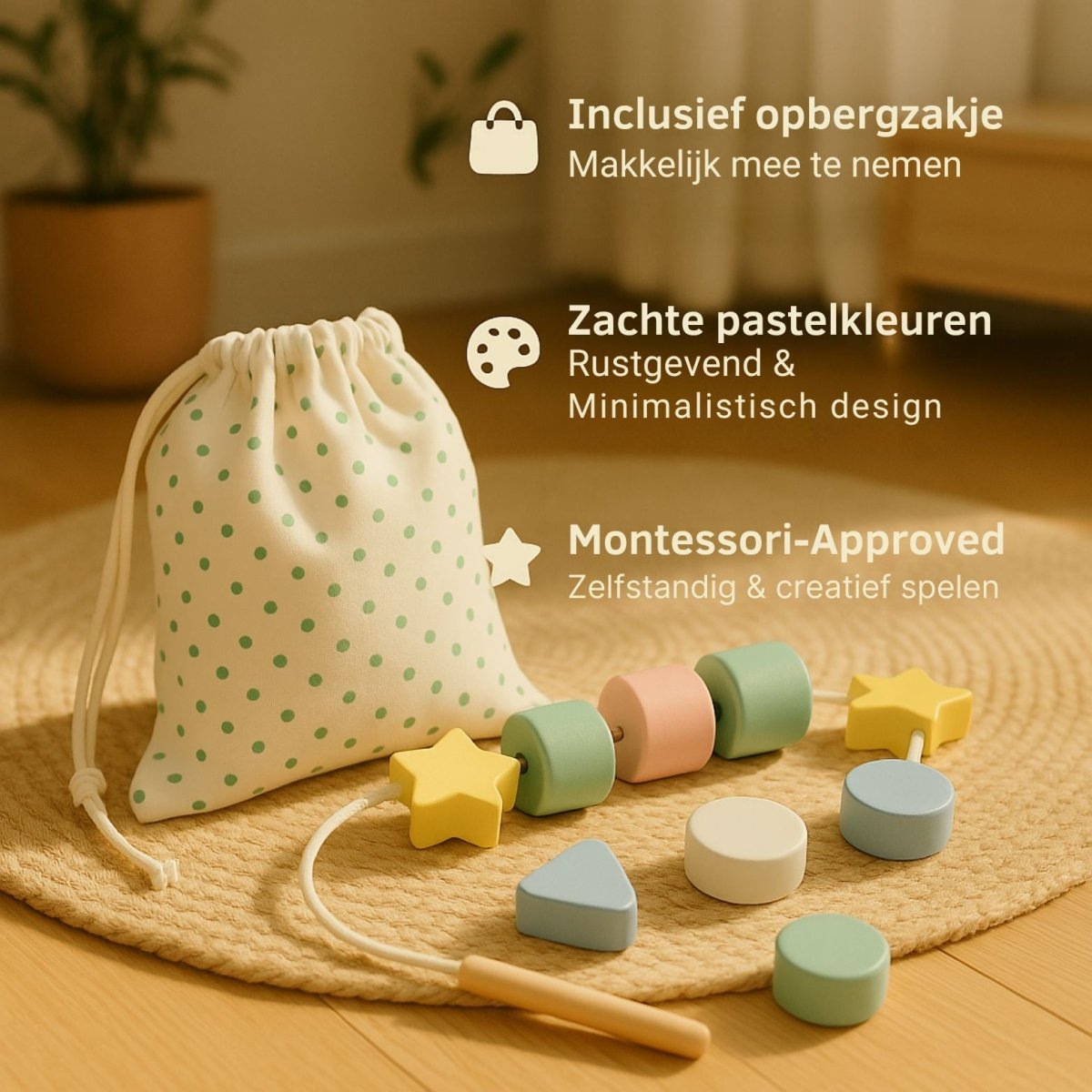 Montessori Set | Educatief Houten Speelgoed | Vanaf 1,5 Jaar - Baby Doo