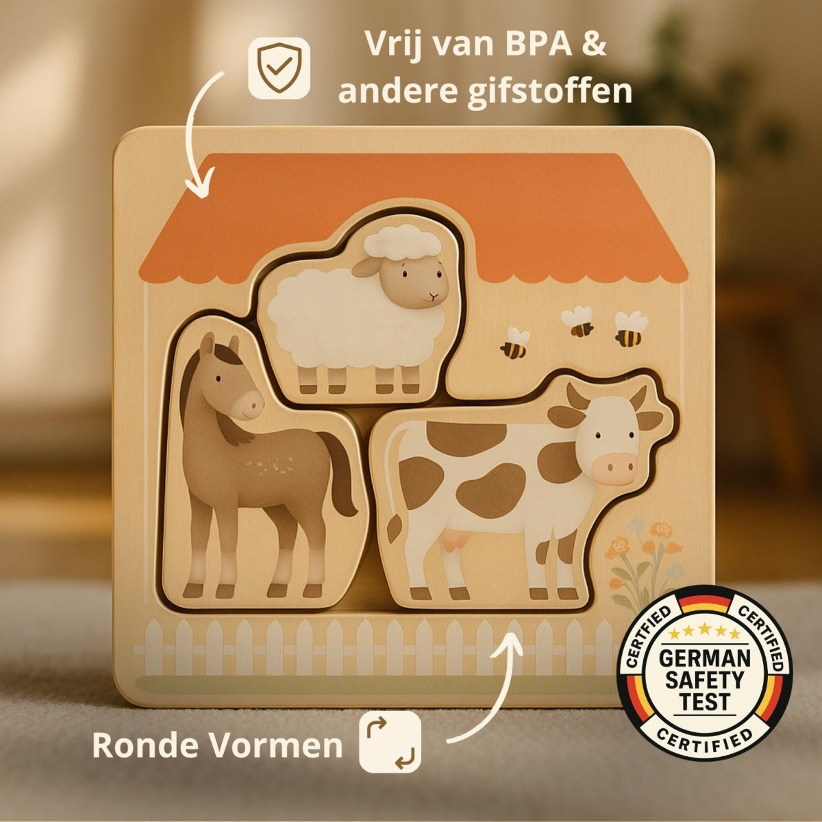 Montessori Set | Educatief Houten Speelgoed | Vanaf 1,5 Jaar - Baby Doo