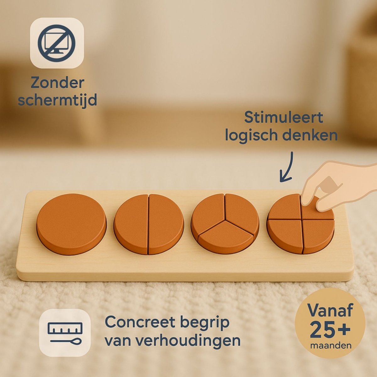 Montessori Set | Educatief Houten Speelgoed | Vanaf 2 Jaar - Baby Doo