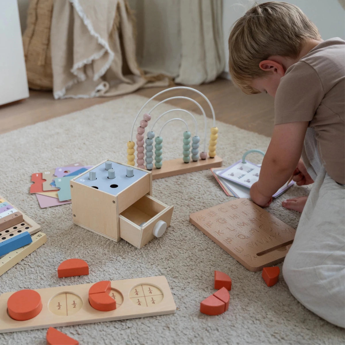 Montessori Set | Educatief Houten Speelgoed | Vanaf 2 Jaar - Baby Doo