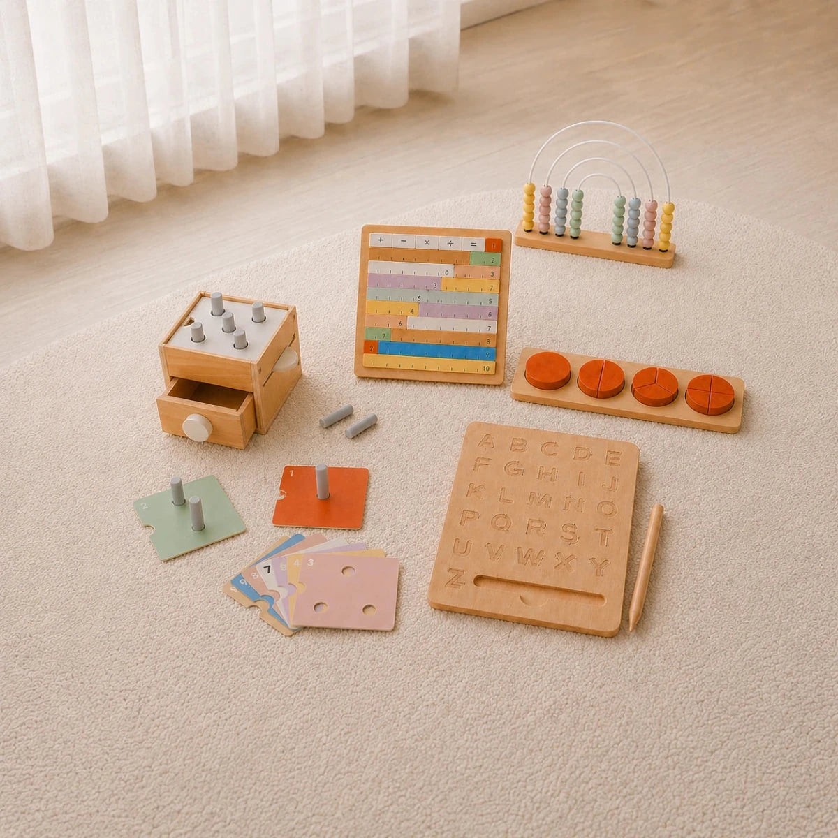 Montessori Set | Educatief Houten Speelgoed | Vanaf 2 Jaar - Baby Doo