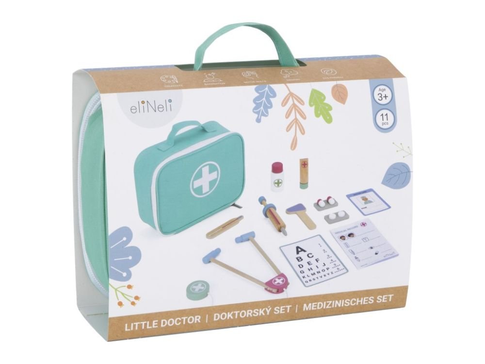 Rollenspel Speelgoed | Houten Dokterset met Koffer & Accessoires - Baby Doo