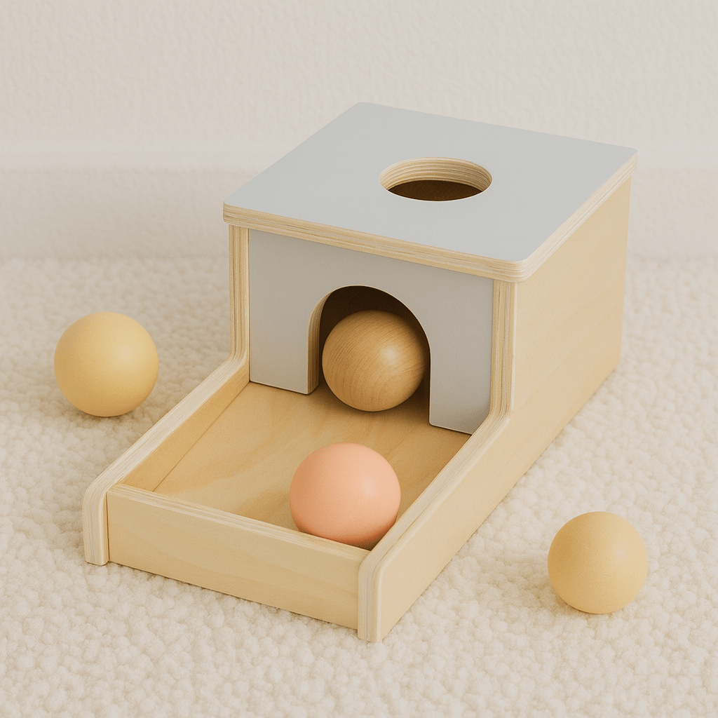 Sinterklaas Cadeauset 0–1 jaar | 2+1 Gratis | Montessori Babyspeelgoed met Konijn, Ramelaar & Oorzaak - Gevolg Box - Baby Doo