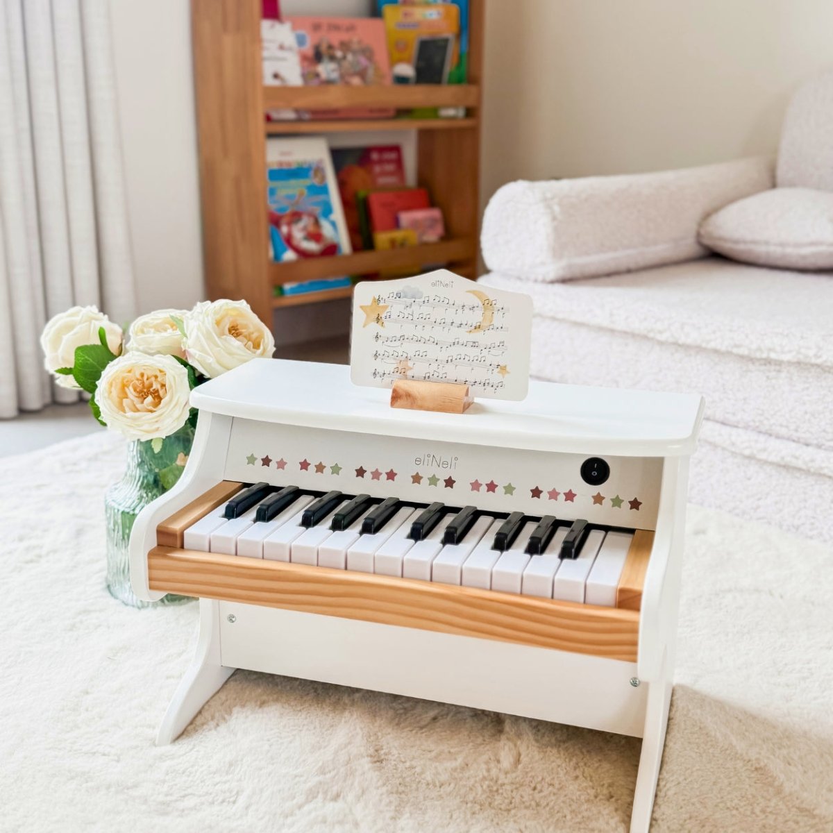 Speelgoed Piano | Houten Muziekinstrument | Kinderpiano voor Peuters & Kleuters - Baby Doo
