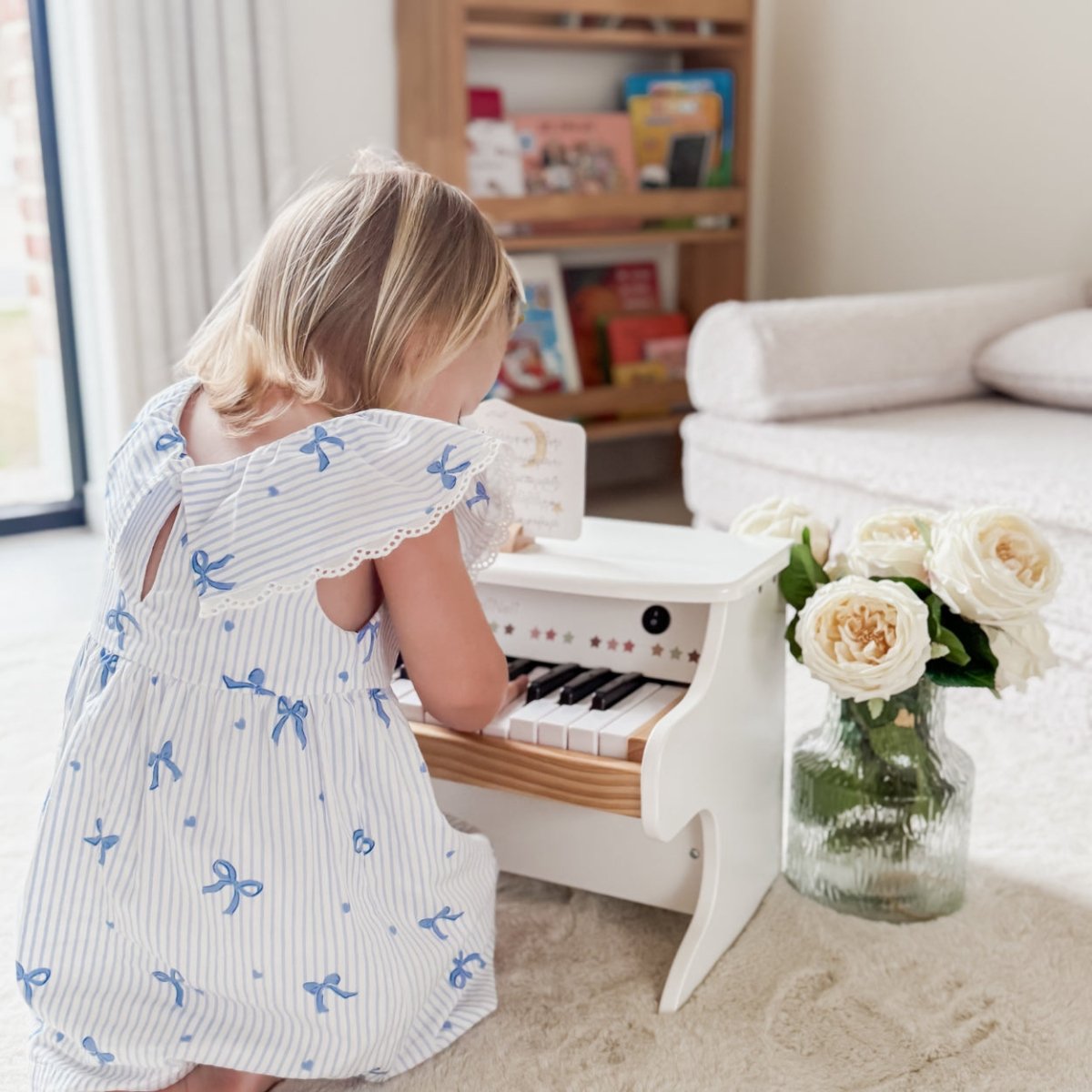 Speelgoed Piano | Houten Muziekinstrument | Kinderpiano voor Peuters & Kleuters - Baby Doo