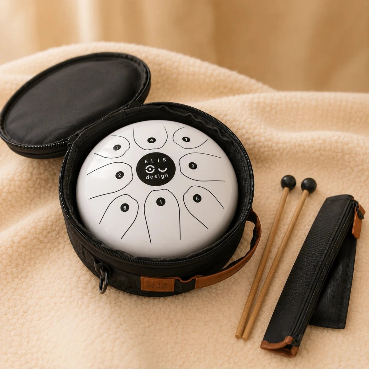Tongue Drum voor Kinderen met 8 Tonen en Draagtas - Baby Doo