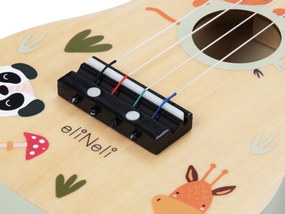 Ukelele Kind | Houten Muziekinstrument | Muziek Speelgoed - Baby Doo