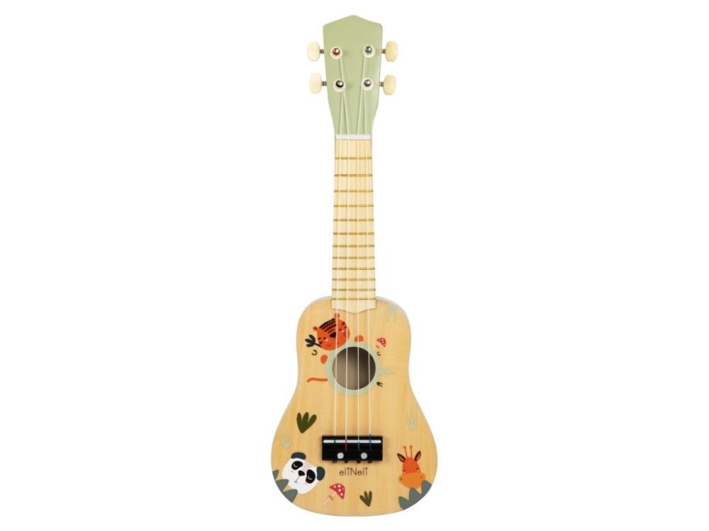Ukelele Kind | Houten Muziekinstrument | Muziek Speelgoed - Baby Doo