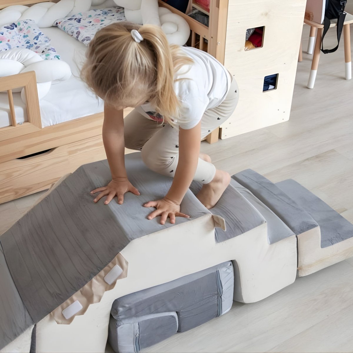 Zachte Foam Speelblokken 5 - Delig | Klimblokken voor Baby & Peuter - Baby Doo